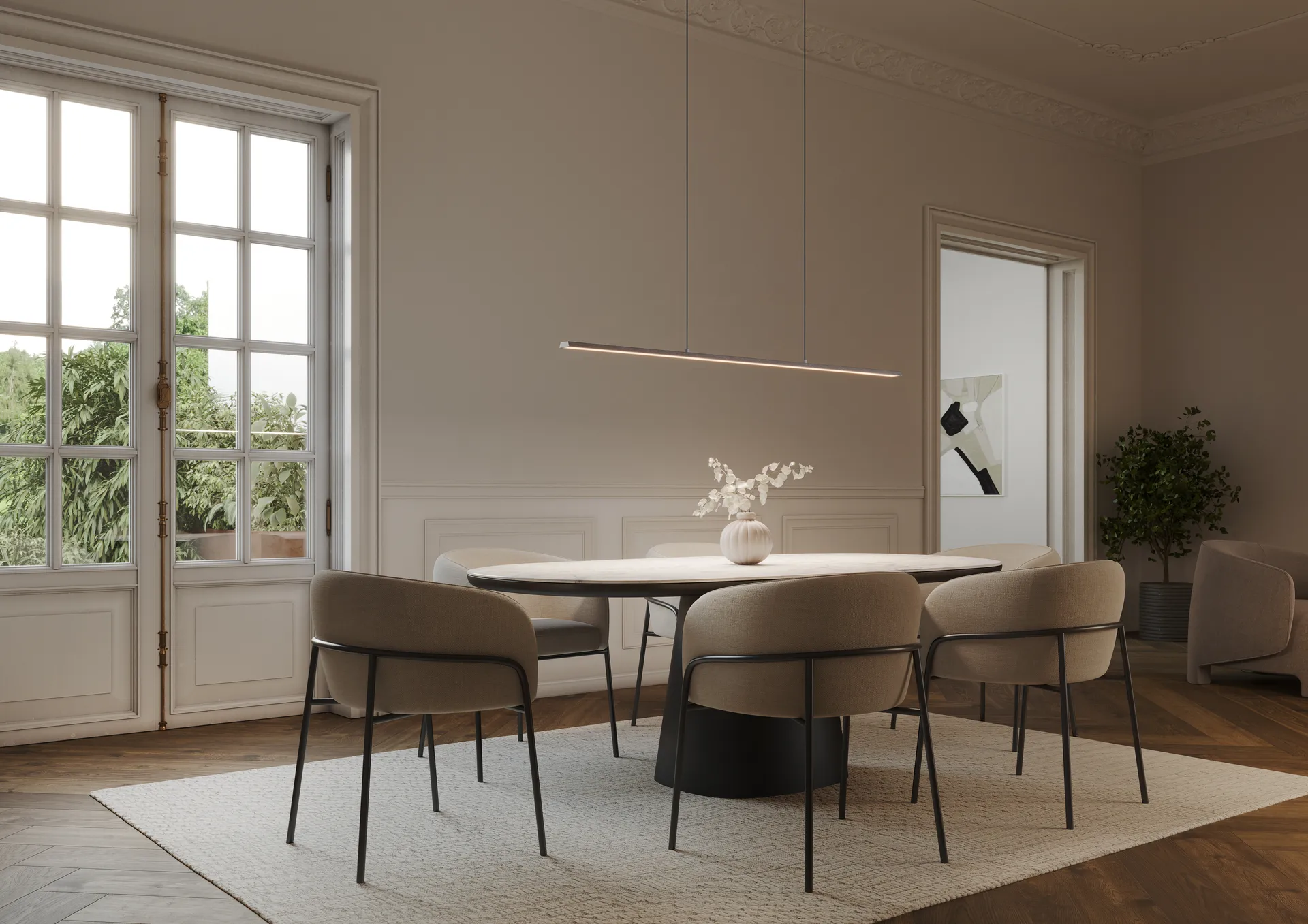 Slim S1500 takpendel, Titanium Light-Point