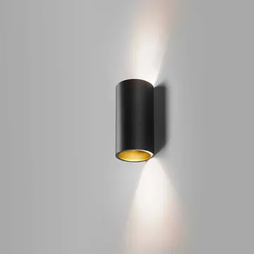 Zero W1 vegglampe - Black/gold - Light-Point