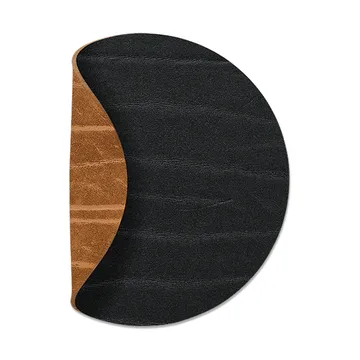 Buffalo glassunderlag vendbar circle 1 stk. - svart-natur - LIND DNA