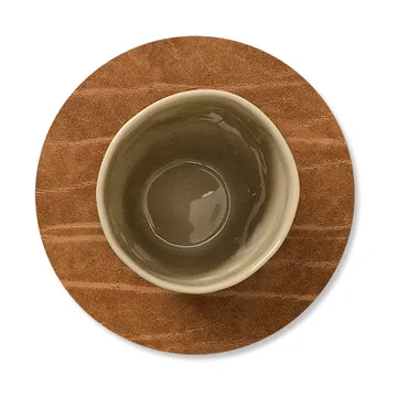 Buffalo glassunderlag vendbar circle 1 stk. - svart-natur - LIND DNA