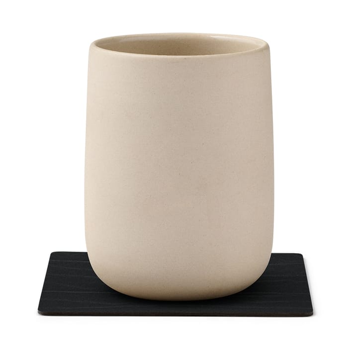 Buffalo glassunderlag vendbar square 1 stk., svart-natur LIND DNA