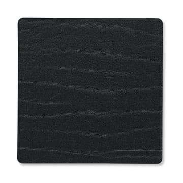 Buffalo glassunderlag vendbar square 1 stk. - svart-natur - LIND DNA
