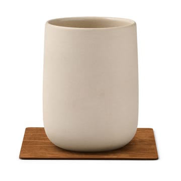 Buffalo glassunderlag vendbar square 1 stk. - svart-natur - LIND DNA