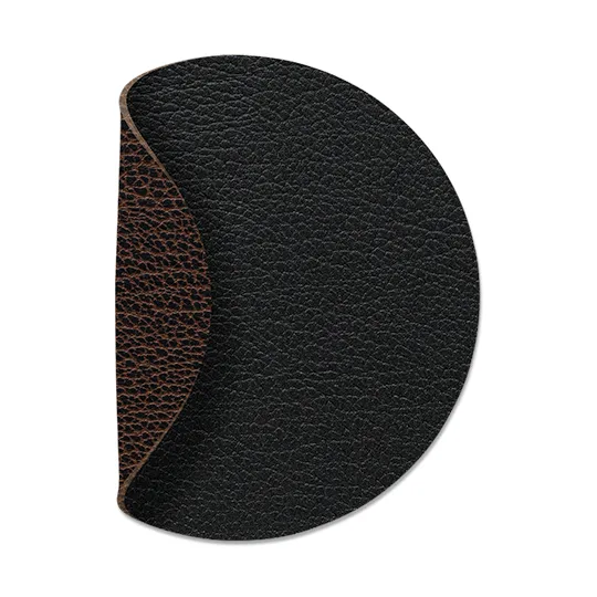 Bull glassunderlag vendbar circle 1 stk., svart-brun LIND DNA