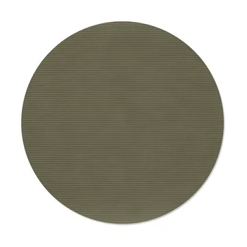 Corduroy bordbrikke - Army green, circle, L - LIND DNA