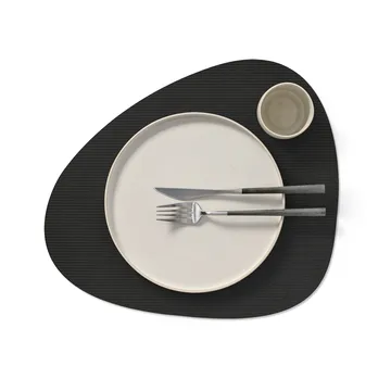 Corduroy bordbrikke curve L - Black ink - LIND DNA