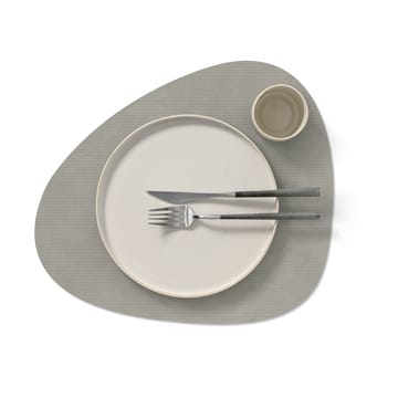 Corduroy bordbrikke curve L - Light Grey - LIND DNA