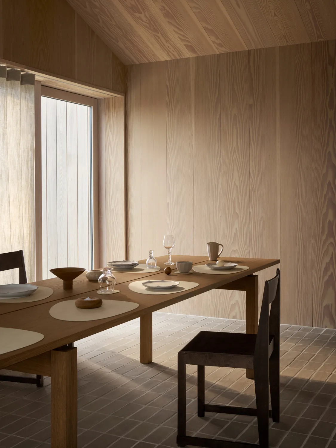 Corduroy bordbrikke curve L, Vanilla LIND DNA