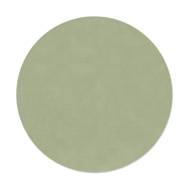 Corduroy bordbrikke - Olive green, circle, L - LIND DNA