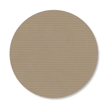 Corduroy glassunderlag - Clay brown, circle - LIND DNA