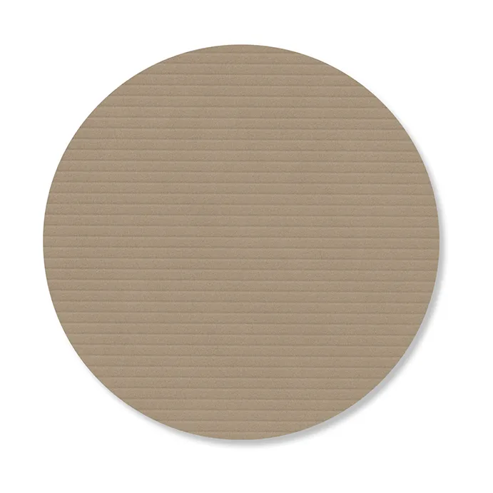 Corduroy glassunderlag - Clay brown, circle - LIND DNA