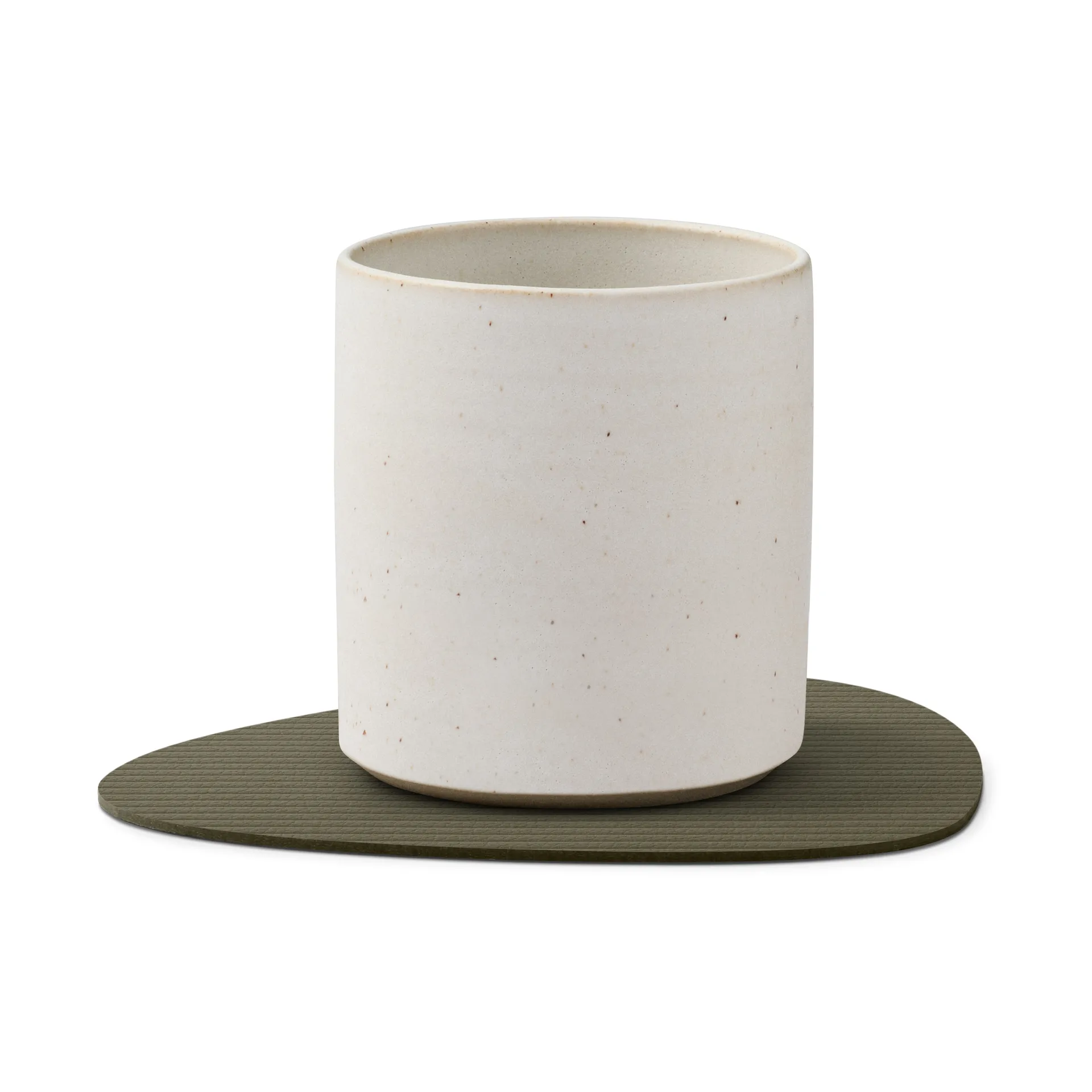 Corduroy glassunderlag curve, Army Green LIND DNA