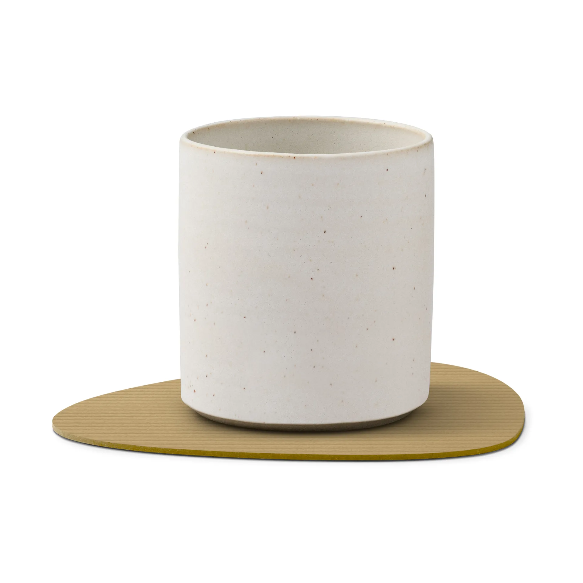 Corduroy glassunderlag curve, Khaki LIND DNA