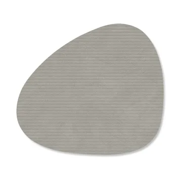 Corduroy glassunderlag curve - Light Grey - LIND DNA