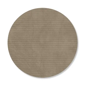Corduroy glassunderlag - Nomad grey, circle - LIND DNA