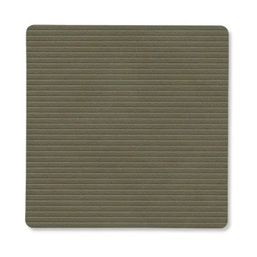 Corduroy glassunderlag square - Army Green - LIND DNA