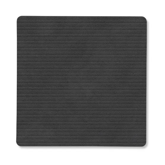 Corduroy glassunderlag square, Black LIND DNA