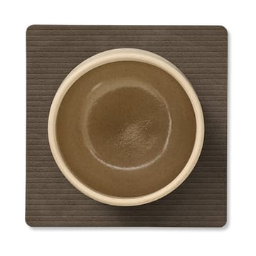 Corduroy glassunderlag square - Caviar - LIND DNA