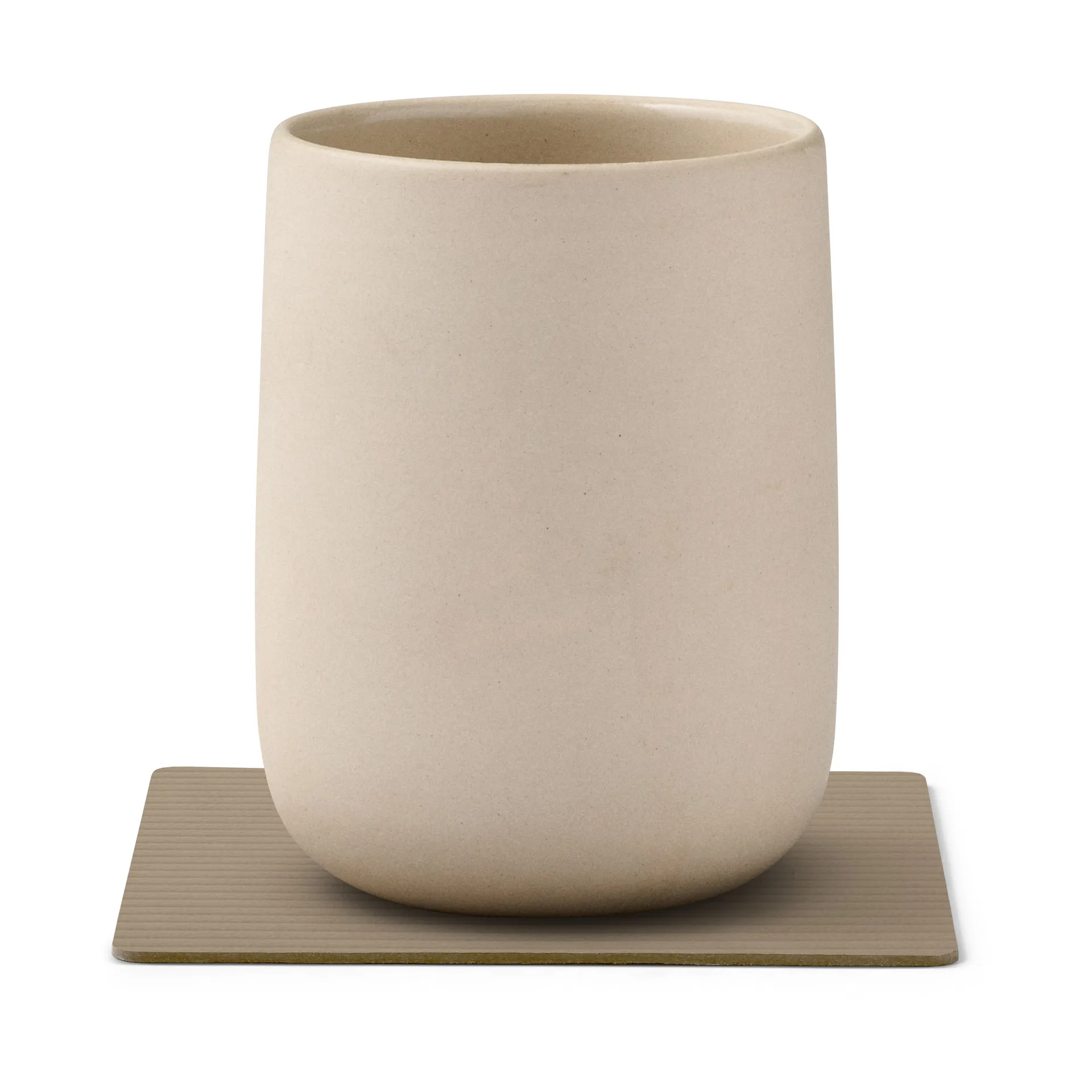 Corduroy glassunderlag square, Clay Brown LIND DNA