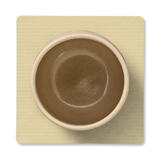 Corduroy glassunderlag square, Lemon Sorbet LIND DNA