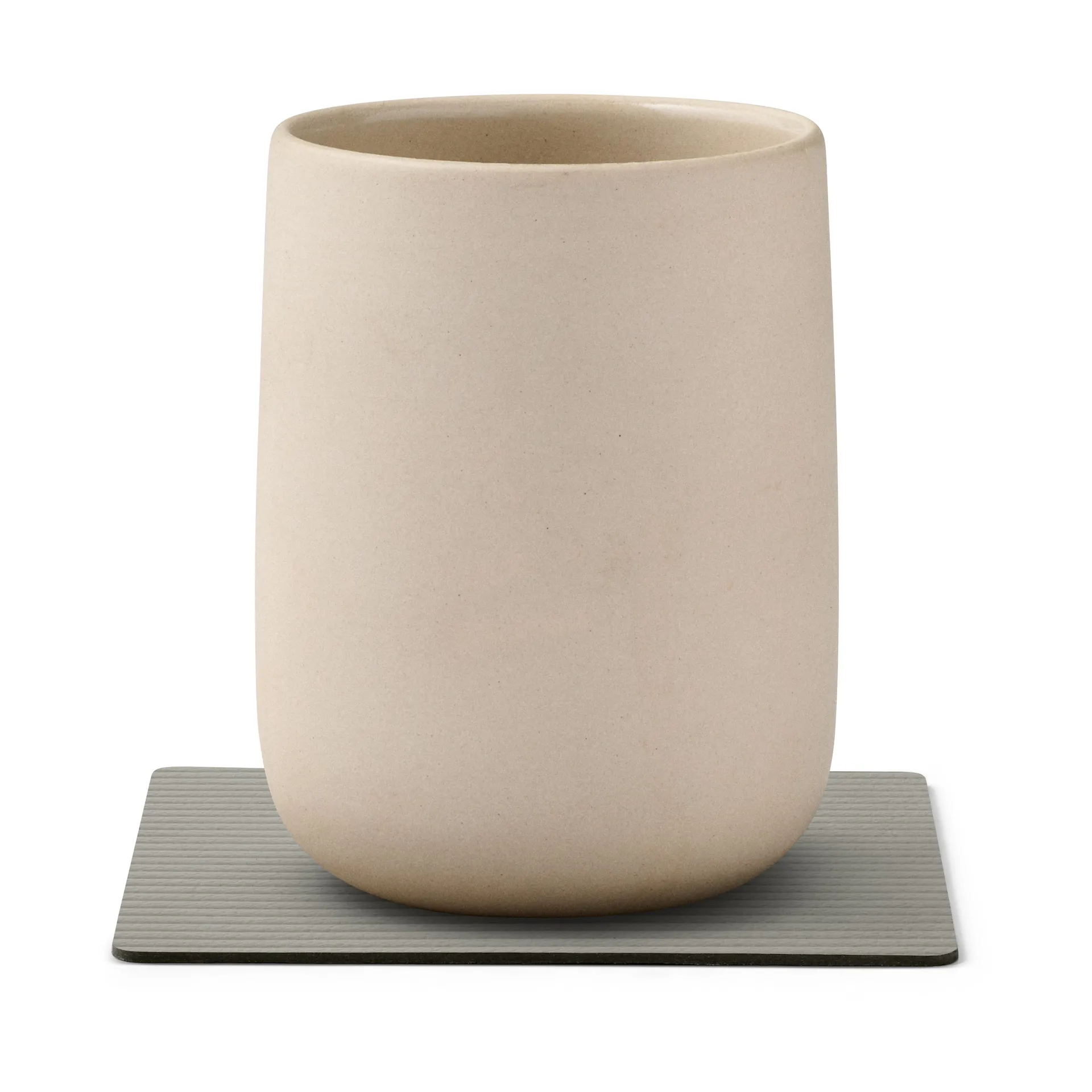 Corduroy glassunderlag square, Light Grey LIND DNA