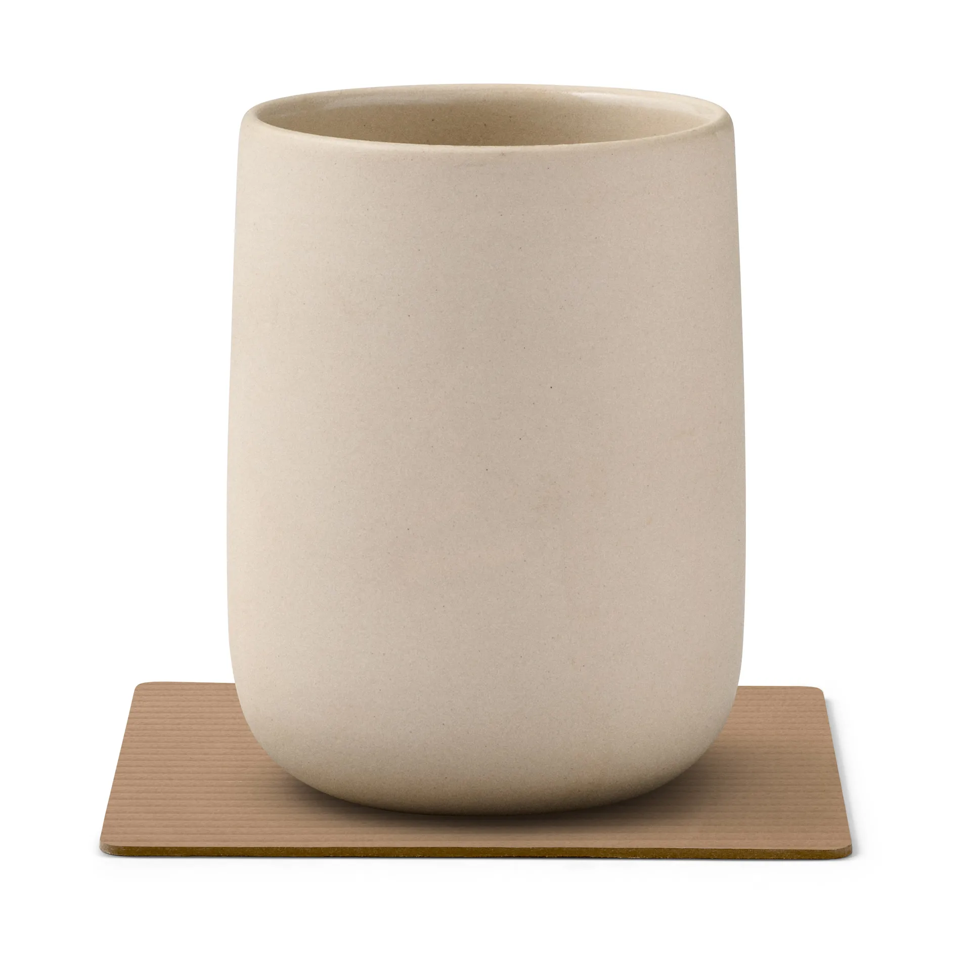 Corduroy glassunderlag square, Nougat LIND DNA