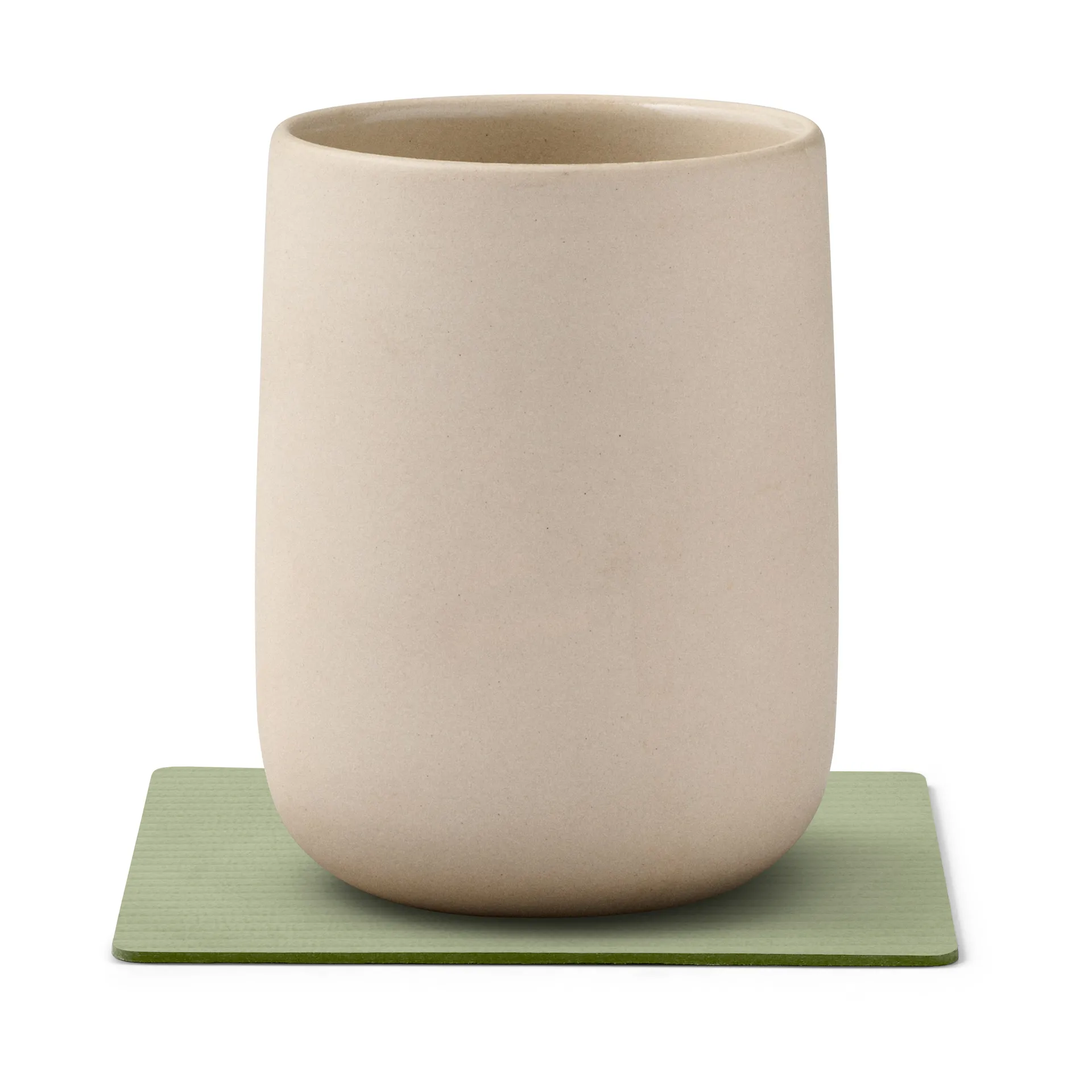 Corduroy glassunderlag square, Olive Green LIND DNA