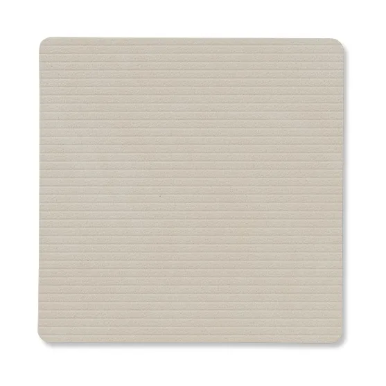 Corduroy glassunderlag square, Oyster White LIND DNA