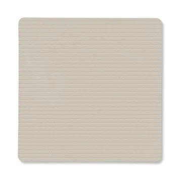 Corduroy glassunderlag square - Oyster White - LIND DNA