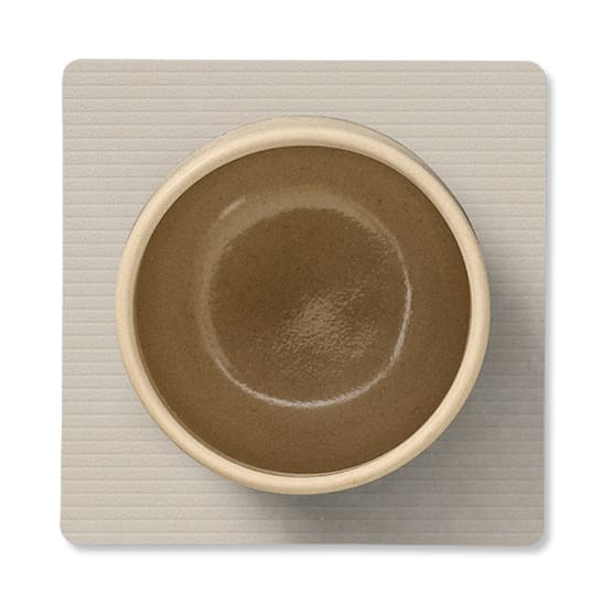 Corduroy glassunderlag square, Oyster White LIND DNA