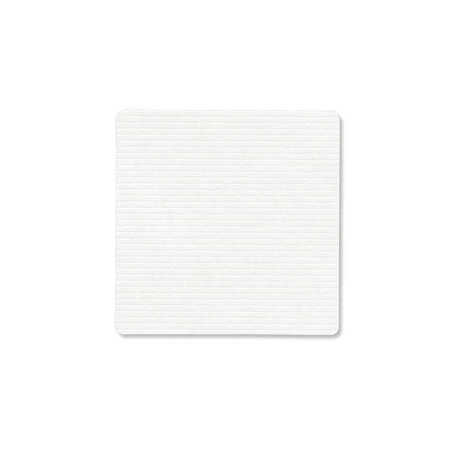 Corduroy glassunderlag square, Pure white LIND DNA