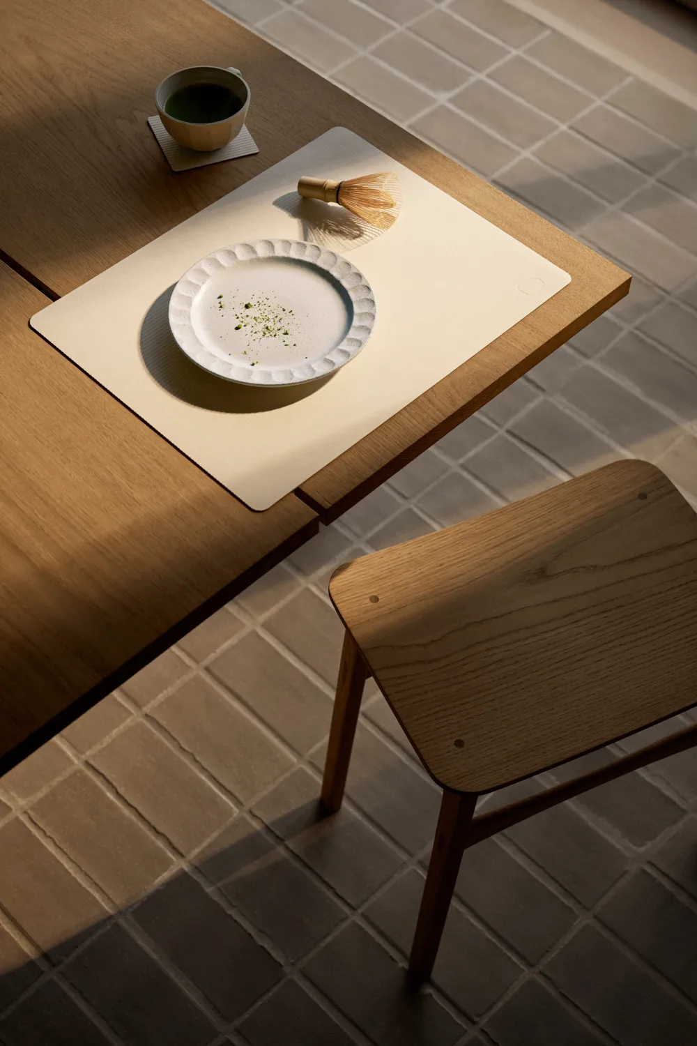 Corduroy glassunderlag square, Vanilla LIND DNA