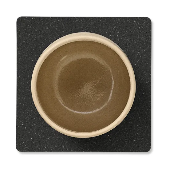 Core glassunderlag square , Flecked anthracite LIND DNA