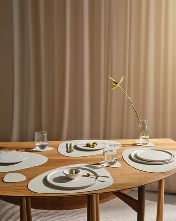 Curve Nupo Double glassunderlag - Linen-Flint Grey - LIND DNA