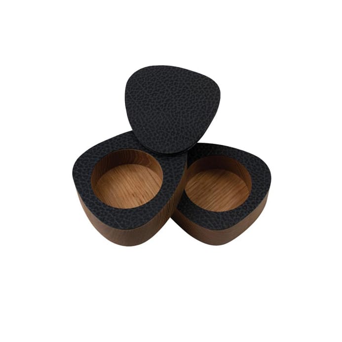 Curve salt & peppersett 2-stk. - Natur-svart antracit - Lind DNA