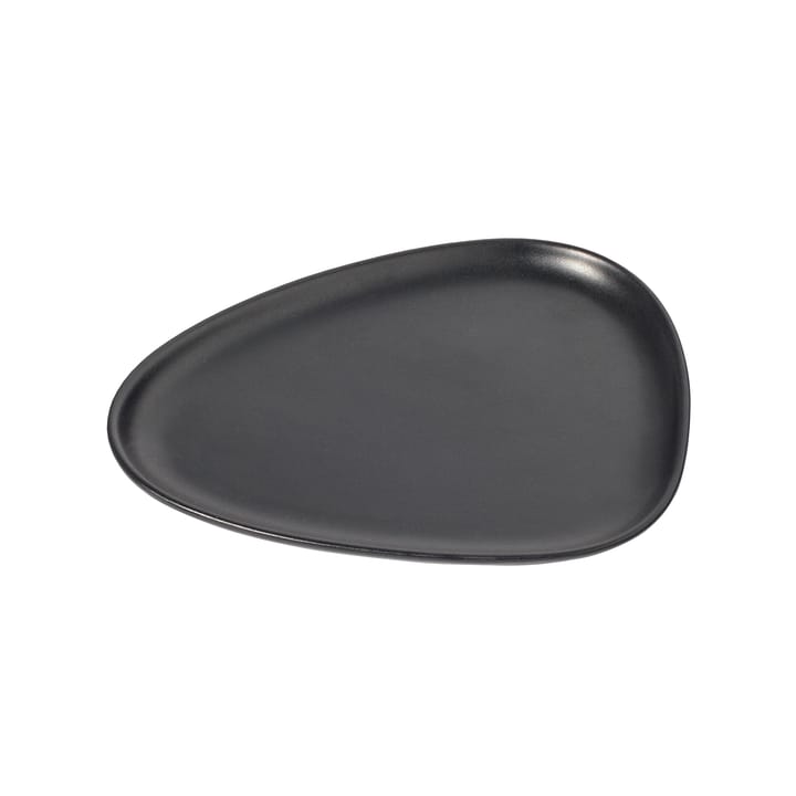 Curve Stoneware asjett 19x22 cm - Black - Lind DNA