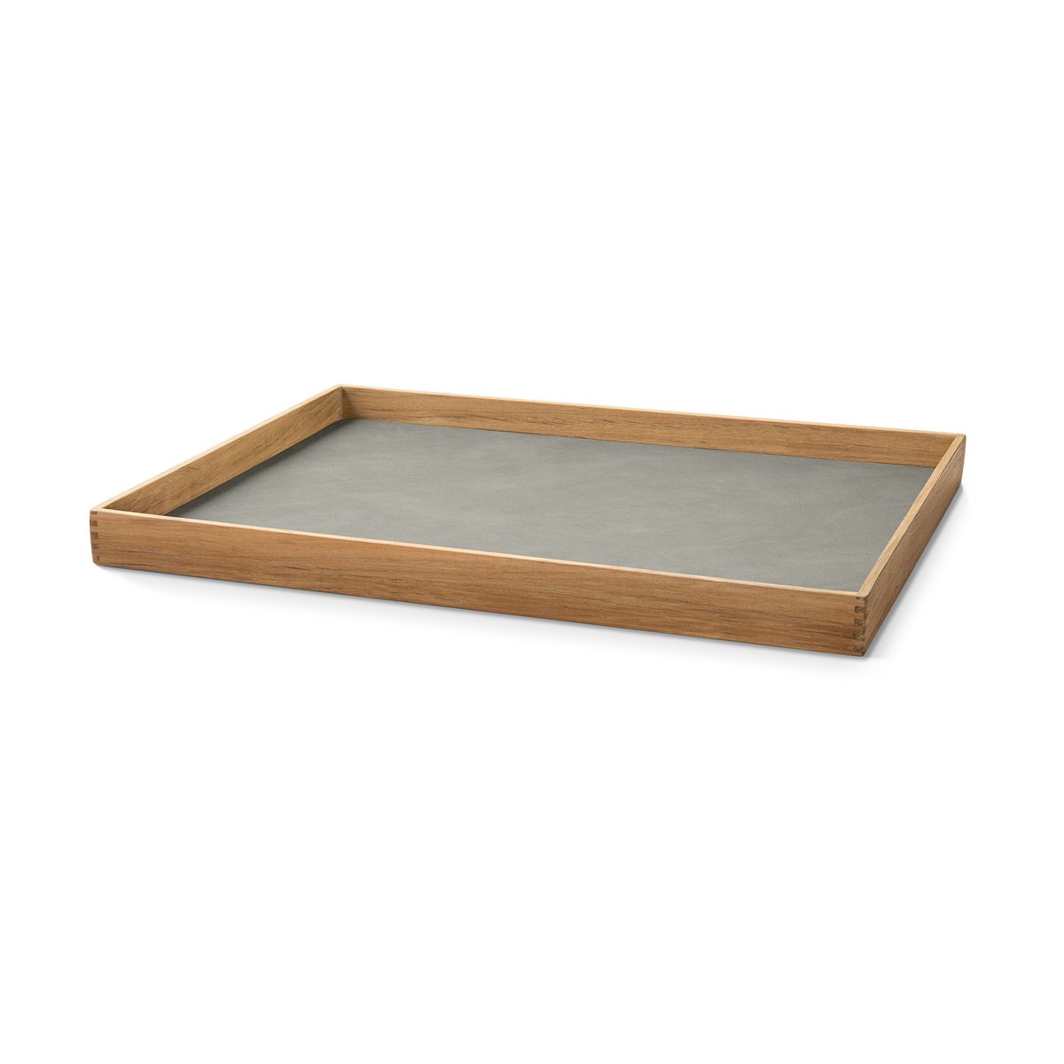 LIND DNA Even teakbrett square L Nupo light grey