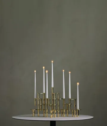 Lind Curve kombinerbar lysestake 24K gullbelagt - Double - LIND DNA