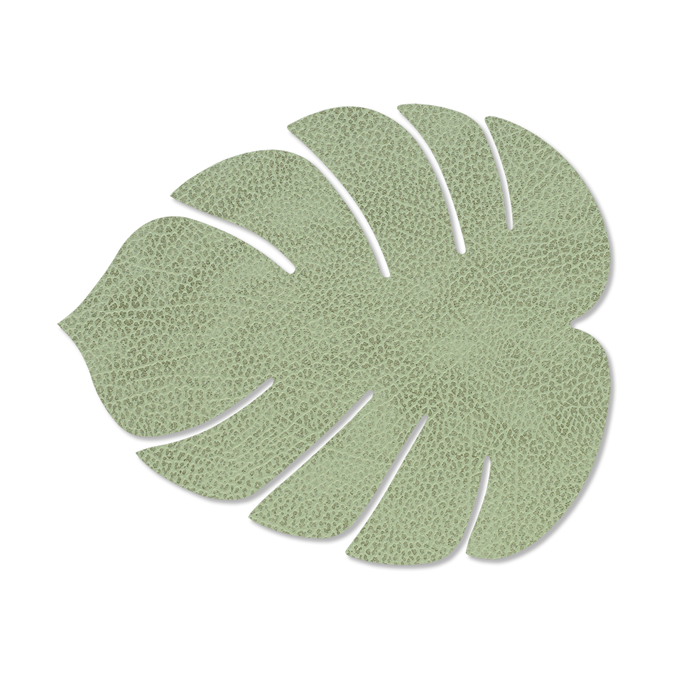LIND DNA Monstera Leaf Hippo spisebrikke S Olivgrnn