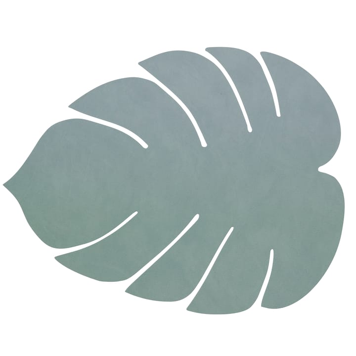 Monstera Leaf Nupo bordbrikke L - Pastellgrønn - LIND DNA