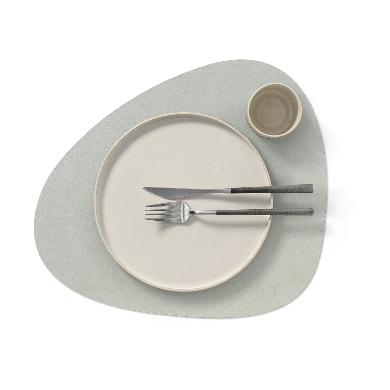 Nupo bordbrikke curve L, Metallic (steingrå) LIND DNA