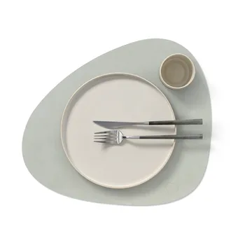 Nupo bordbrikke curve L - Metallic (steingrå) - LIND DNA