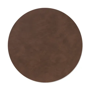 Nupo bordbrikke - Dark brown, circle, L - LIND DNA