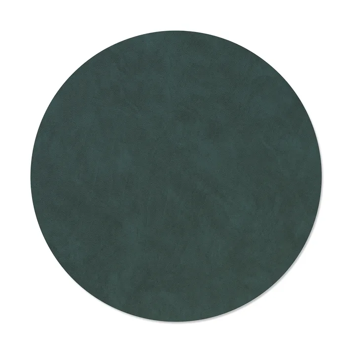 Nupo bordbrikke - Dark green, circle, L - LIND DNA