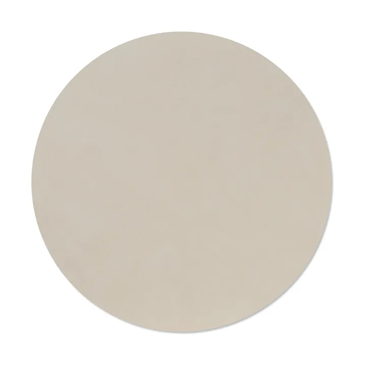 Nupo bordbrikke - Oyster white, circle, L, Ø38 cm - LIND DNA
