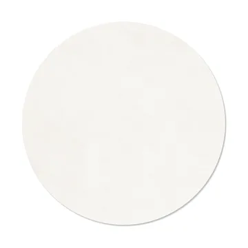 Nupo bordbrikke - Pure white, circle, L - LIND DNA