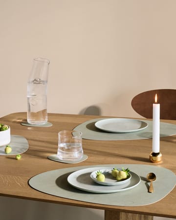 Nupo bordbrikke vendbar curve L 1 stk. - Dark green-olive green - LIND DNA