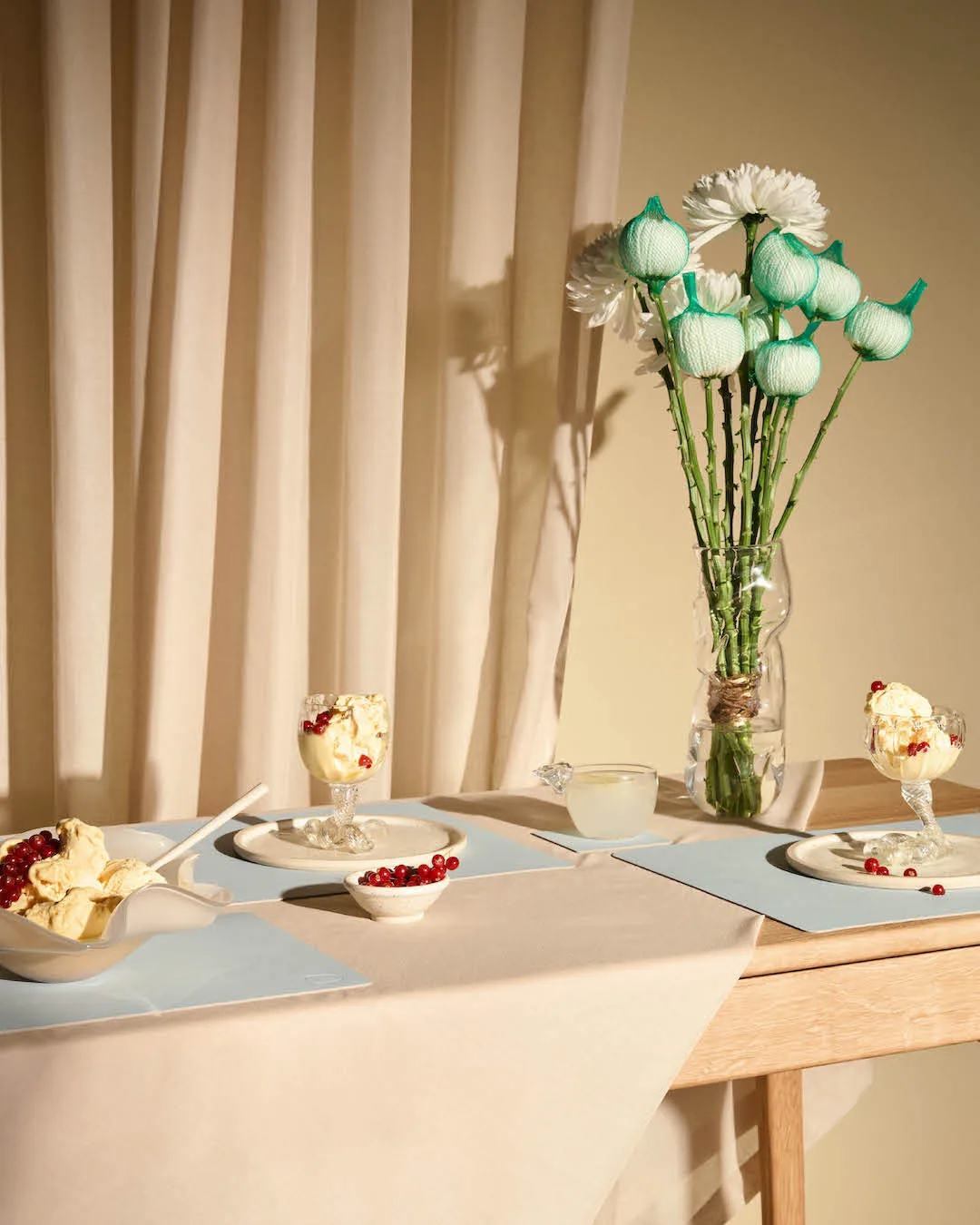 Nupo glassbrikke square, Soft Sky LIND DNA