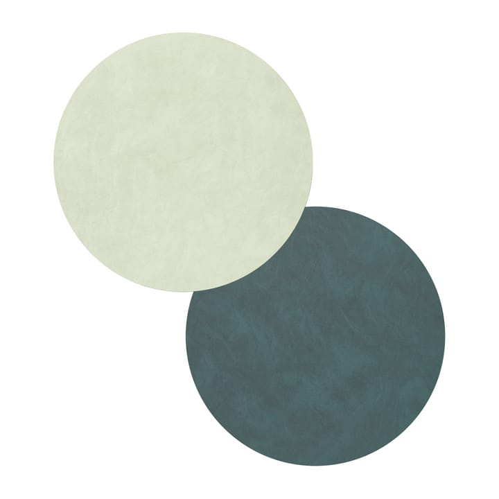 Nupo glassunderlag circle vendbar 1 stk. - Dark green-olive green - Lind DNA