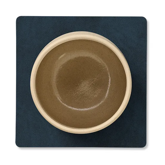 Nupo glassunderlag square vendbar 1 stk., Midnight blue-petrol LIND DNA